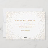 Confetti WENSEN Witte Kerstmis Kerstkaart (Achterkant)