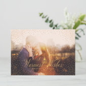 Confetti WISHES Gold Kerstfeestdag Kaart (Staand voorkant)