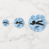 Confetti Zwemontwerptabel (Achterkanten)