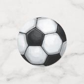 Confettis 11sur12 points de balle de soccer personnalisés (Petit recto)