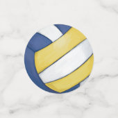 Confettis 11sur 12 points de volley-ball personnalisés (Petit recto)