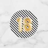 Confettis 18e anniversaire Balloon Party Pink Gold (Petit recto)