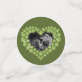 Confettis 1er mariage d'anniversaire de peridot coeur vert p (Petit recto)