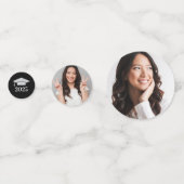 Confettis 2025 Fête de graduation photo personnalisée en arg (Devant)