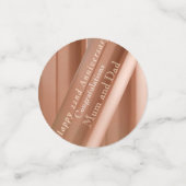Confettis 22e anniversaire du Mariage Cuivre (Petit recto)