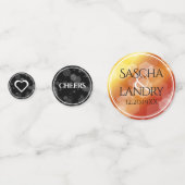 Confettis 23e anniversaire de Mariage de Topaz impérial (Derrière)