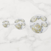 Confettis 25e anniversaire éditable Rose d'argent (Devant)