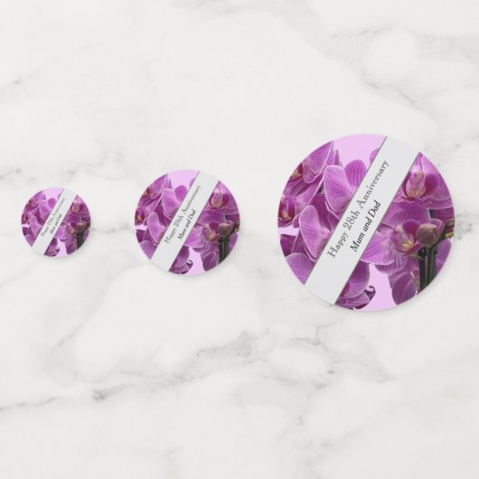 Confettis 28e orchidée Mariage (Devant)