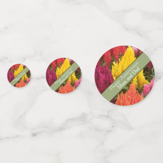 Confettis 29e anniversaire du Mariage Celosia (Derrière)