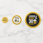 Confettis 30e anniversaire Cheers & Bières à 30 ans (Devant)