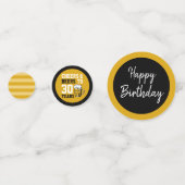 Confettis 30e anniversaire Cheers & Bières à 30 ans (Derrière)