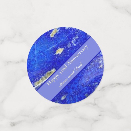 Confettis 32e anniversaire du Mariage modifiable (Petit recto)