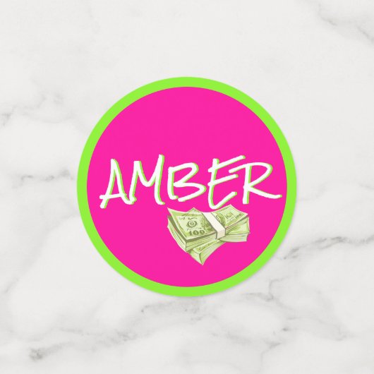 Confettis 3 Photos & Age| Checkerboard 80's/90's Neon Retro (Petit recto)