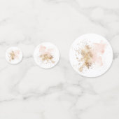 Confettis 40e anniversaire de rose et d'or (Derrière)