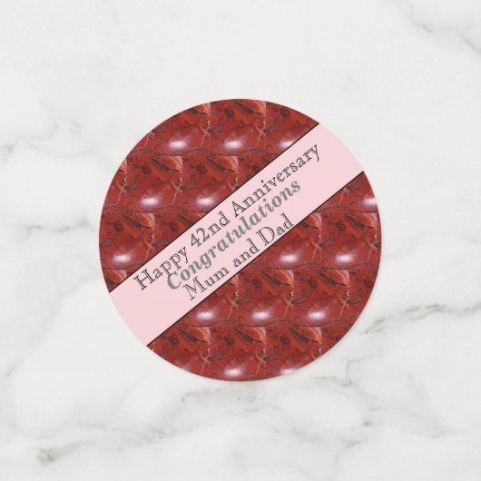 Confettis 42e anniversaire Jasper (Petit recto)