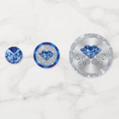 Confettis 45e anniversaire du Mariage Décorations de tables (Derrière)