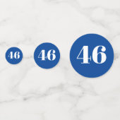 Confettis "46" Président Biden, Biden Harris 2020, Élection (Derrière)