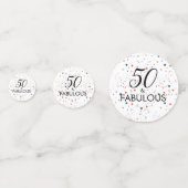 Confettis 50 Et Fabuleux Anniversaire Personnalisé (Derrière)