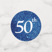 Confettis 50 Et Fabuleux Tableau Parties scintillant Bleue (Petit recto)