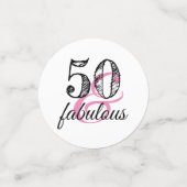 Confettis 50 & Fabuleuse fête d'anniversaire (Petit recto)