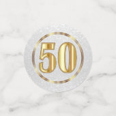 Confettis 50e anniversaire / Anniversaire (Petit recto)