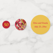 Confettis 50e anniversaire du Mariage (Devant)