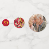 Confettis 50e anniversaire du Mariage (Derrière)