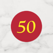 Confettis 50e anniversaire du Mariage (Petit recto)