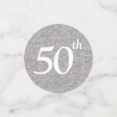 Confettis 50e anniversaire Photo Table de Parties scintillan (Petit recto)