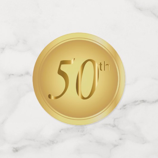 Confettis 50ème d'or (Petit recto)