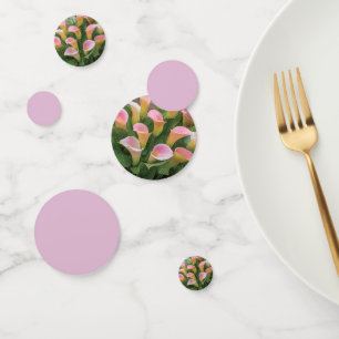 Confettis 55e anniversaire du Mariage Pink Calla Lily