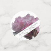Confettis 57e anniversaire du Mariage Rhododendron rose (Petit recto)