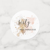 Confettis 60 Et Fabuleuse Femme 60E Anniversaire (Petit recto)