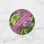 Confettis 63e anniversaire Lilac modifiable (Petit recto)