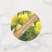 Confettis 69e Anniversaire Modifiable d'Oenothera (Petit recto)