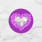 Confettis 6ème améthyste violet mariage anniversaire photo (Petit recto)