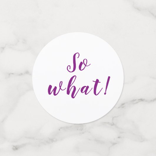 Confettis 70e anniversaire Motivational Purple Tulips (Petit recto)