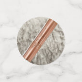 Confettis 7e anniversaire, coeur de laine et de cuivre (Petit recto)