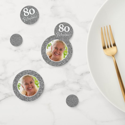 Confettis 80 et Fabulous Silver Parties scintillant photo An (Groupe)