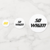 Confettis 80ème Alors quel anniversaire Motivational Moderne (Derrière)