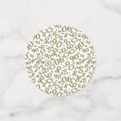 Confettis 90e anniversaire Cool Numéro Motif Or et blanc (Petit recto)