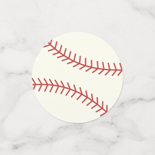 Confettis à thème de baseball (Petit recto)