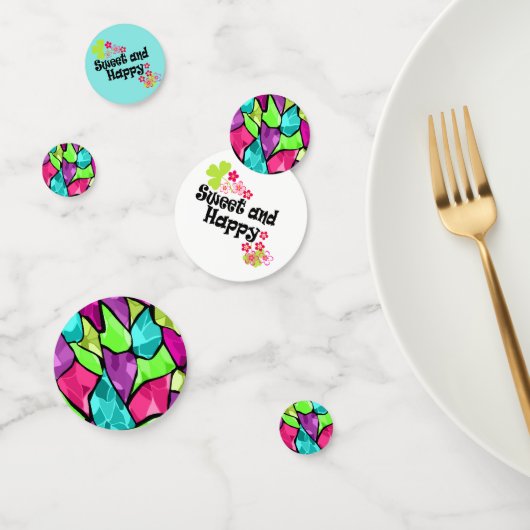 Confettis Abstrait multicolore (Groupe)