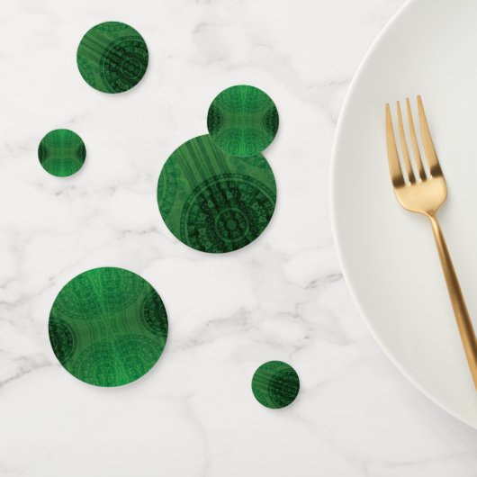 Confettis Acceptation | Médaillons de méditation verte (Groupe)