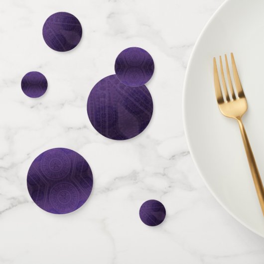 Confettis Acceptation | Médaillons de méditation violette (Groupe)