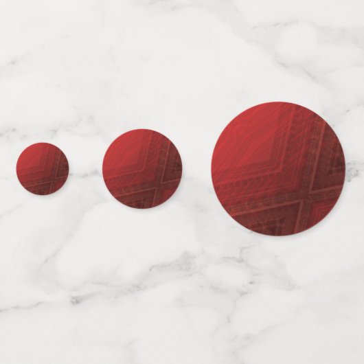 Confettis Acceptation | Motif de Boho Eclectique Rouge (Devant)