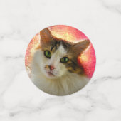 Confettis Adorable Cute Calico Chat (Petit recto)