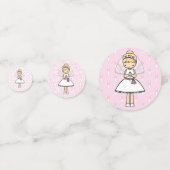 Confettis Adorable First Holy Communion blonde nom de fille (Devant)