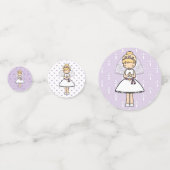 Confettis Adorable First Holy Communion blonde nom de fille (Derrière)