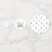 Confettis Adorable Panda Anniversaire Plaque papier de fête (Derrière)